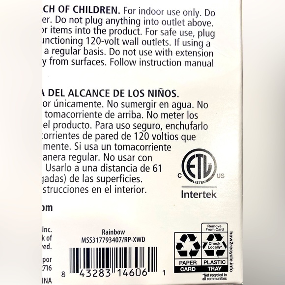 Rainbow Fragrance Oil Diffuser with Plum Fragrance Oil Refill - Picture 12 of 12